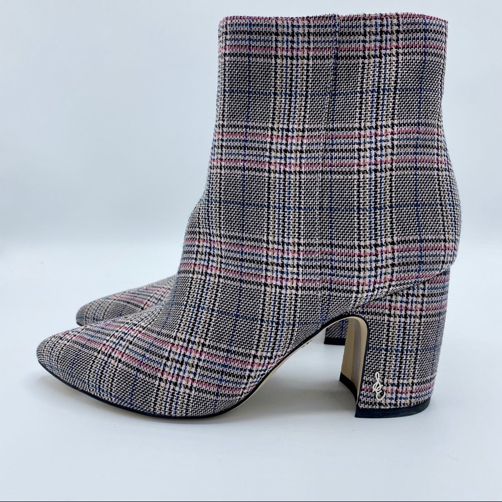 Sam Edelman Hilty 2 Plaid Ankle Boot Size 6 - Picture 9 of 14
